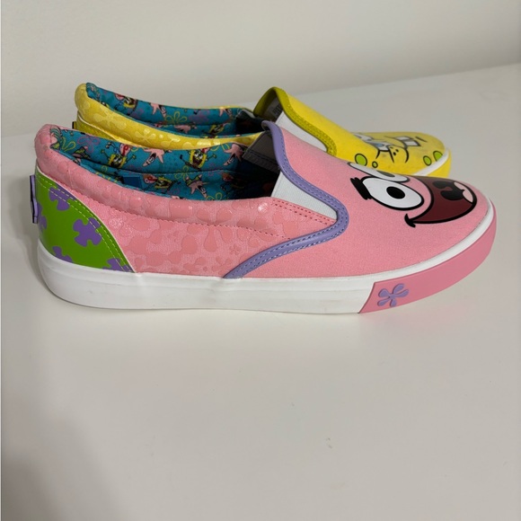 SpongeBob SquarePants Men’s Slip-On Shoes - Pink and Yellow - Picture 2 of 14